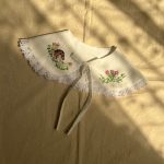 یقه با گلدوزی جوجه تیغی