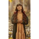 پیراهن ابرا مخمل کبریتی - Image 13