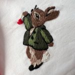 یقه با گلدوزی خرگوش و کاج - Image 8