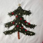 یقه با گلدوزی خرگوش و کاج - Image 7
